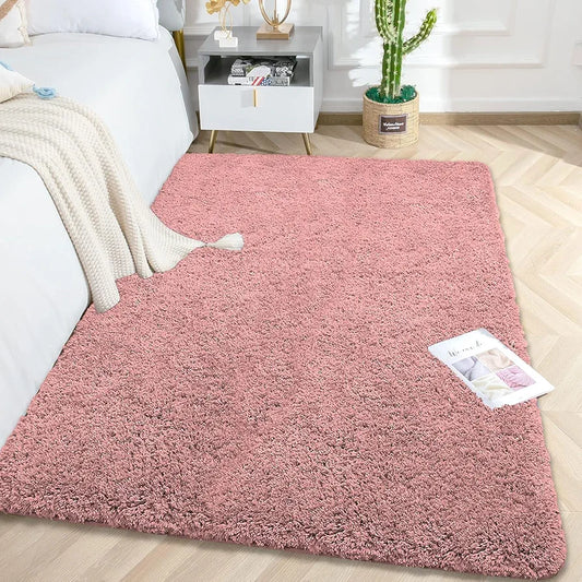Luxe Home International Carpet Super Soft Anti Slip Vegas Rectangular Rugs Color Pink