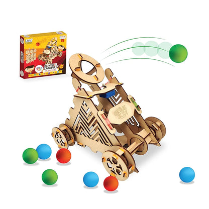 Genius Box - Play some learning Slingshot Catapult DIY Science Kit for 8 Years and Up, STEM Toy, Learning Kit, Educational and Construction Based Activity Toy