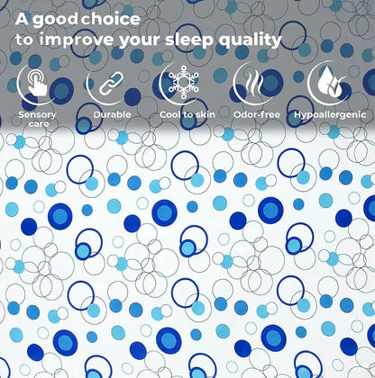 Fresh From Loom Microfiber King Size Bedsheet For Double Bed With 2 Pillow Covers Soft Hypoallergenic 144 TC Circle White