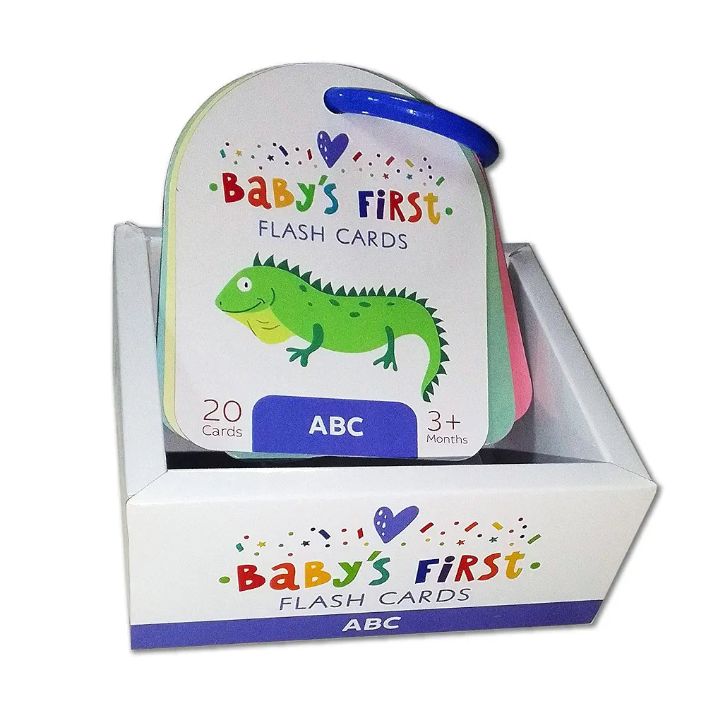 Popcorn Games Alphabet Baby's First Board Flash Card Learning Educational Toy for New Born Baby Kids Ages 3 Month+ Best Birthday Gift Early Learning - 20 Cards