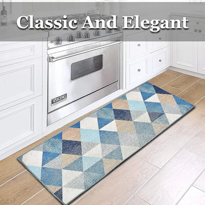 Ishro Home 3d Printed Bedside Runner Carpet Anti Skid For Home Kitchen Colour Crystals