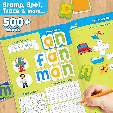 Imagimake Learn To Spell-Preschool Learning Words Cvc Letters,Phonics Books For Beginners