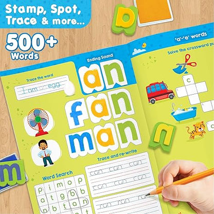 Imagimake Learn To Spell-Preschool Learning Words Cvc Letters,Phonics Books For Beginners