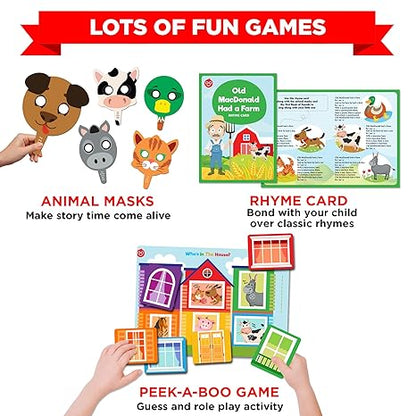 Einstein Box Featuring Disney for Board Books and Pretend Play Gift Pack Learning and Educational Toys