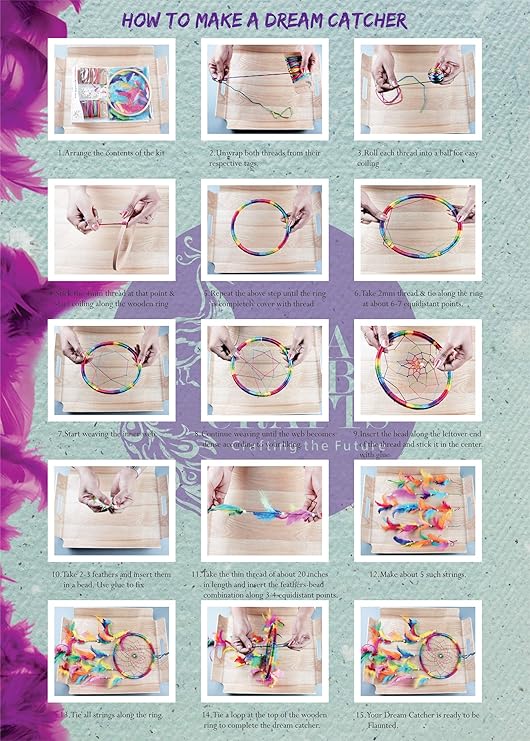 Asian Hobby Crafts Diy Dream Catcher Kit | Medium B