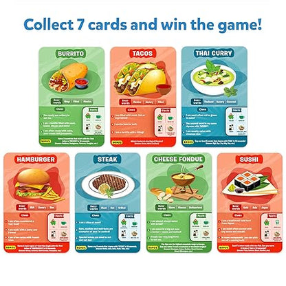 Skillmatics Card Game Guess in 10 Foods Around The World Educational Travel Toys