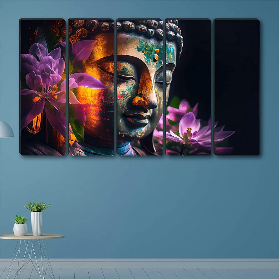 Livin'luxe Multiple Frames Buddha religious Wall Painting XL35307