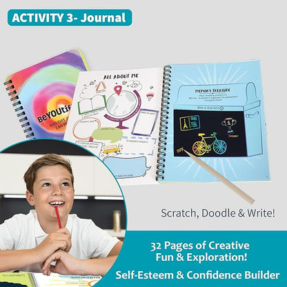 Chalk and Chuckles Paper Beyoutiful Me Art and Craft Kit Ages 8-14, Scratch Art | Multiple Activities in a Box
