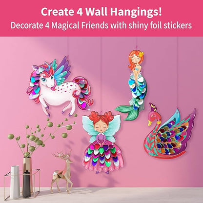 Chalk and Chuckles Art and Craft Kit | Fabulous Foil Decorations for Kids | Creative Toys for Kids