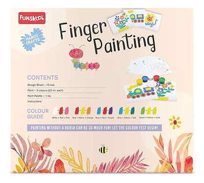 Funskool Handycrafts Finger Painting Art and Craft Kit Make Your own finger Painted Artwork