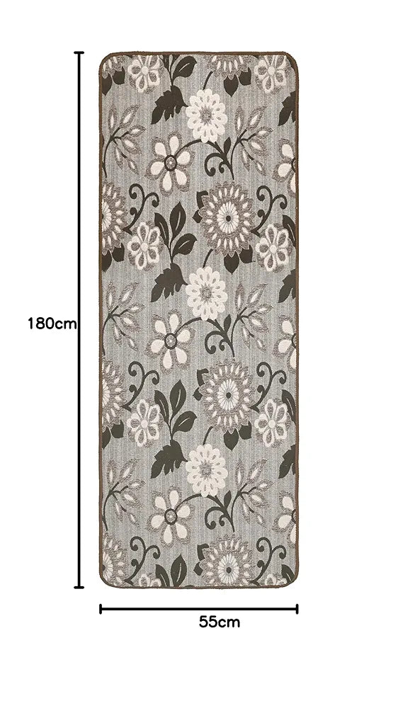 Saral Home Noureau Floral Soft Cotton Durable & Washable Multipurpose Runner