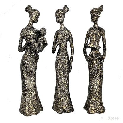 Xtore Beautiful Finish Uniquely Hand Crafted Home Decor African Tribal Women Art Piece