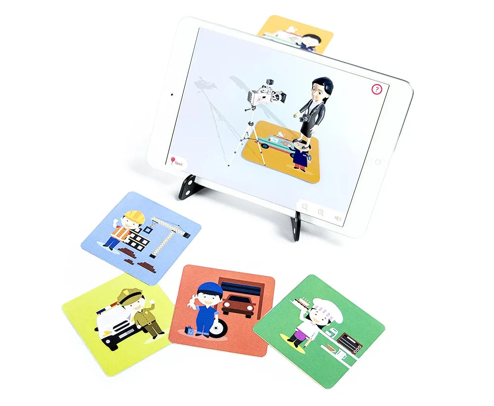 PlayShifu 60 Profession Flashcards for Kids - 4D Educational iOS and Android Jobs Augmented Reality Based Fun Learning, Interactive Game 