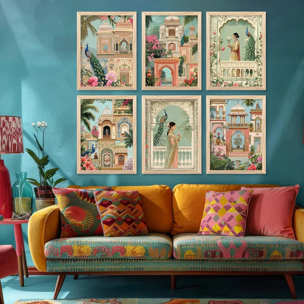 Kotart Madhubani Traditional Indian Wall Art Print for Living Room Framed Art Print Art 3