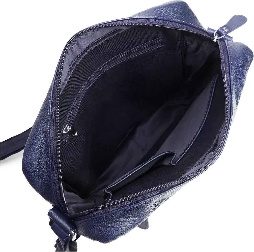 WildHorn Urban Edge Leather Sling Messenger Bag for Men I Dimension: L- 11 inch H- 12.5 inch W- 2.5 inch