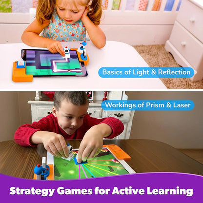Shifu Tacto Laser - AR-Powered STEM Toy for Kids Age  - Master The Physics of Light, Boost Critical Thinking Skills with Interactive Puzzles - Ideal Birthday Gift for Boys and Girls
