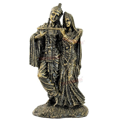 Tied Ribbons Lord Radha Krishna Statue Figurine Showpiece God of Love for Decor