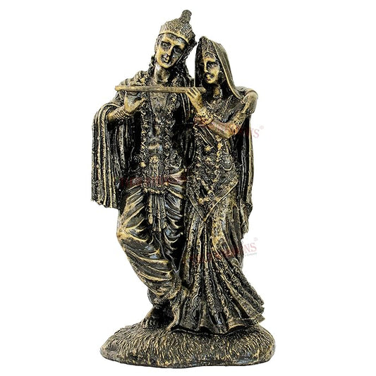 Tied Ribbons Lord Radha Krishna Statue Figurine Showpiece God of Love for Decor