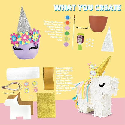 Kalakaram Wonderland Craft Box | Create 4 Wonderful Crafts With This Kit, for Kids Aged 5 and More | Diy Art and Craft Kit
