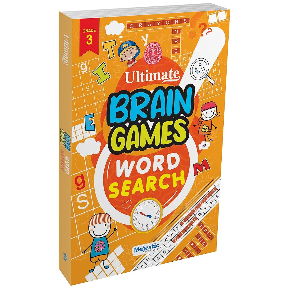 Word Search Grade 3 for Kids  - Ultimate Brain Games: 120+ Engaging Puzzles to Improve Spelling and Vocabulary - | The Book Tree Books