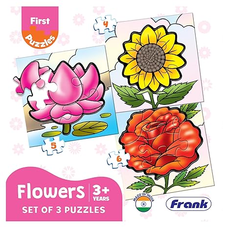 Frank Flowers A Set of 3 Jigsaw Puzzle for Kids Above Focus and Memory - 10212