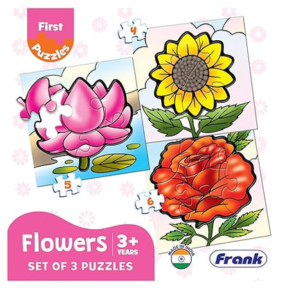 Frank Flowers A Set of 3 Jigsaw Puzzle for Kids Above Focus and Memory - 10212