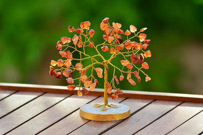 Reikved Carnelian Crystal Tree for Good Luck - Feng Shui Item