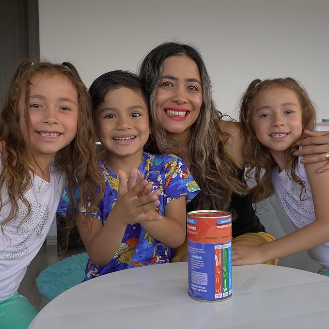 Chalk and Chuckles Smart Sticks Countries of the World Games for Kids | Fun Educational Toys | Card Game | Map Puzzle