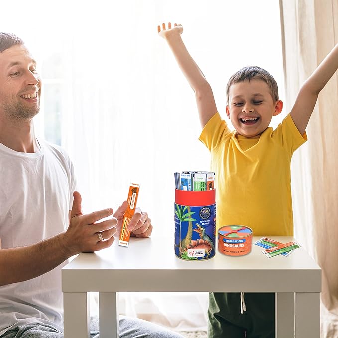 Chalk and Chuckles Smart Sticks Dinosaurs Trivia Game From Super Fun Family World Map Puzzle | Educational Game