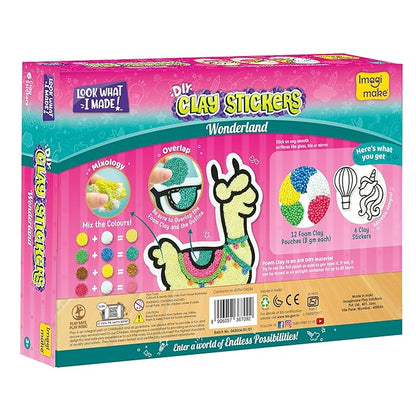 Imagimake Clay Stickers Wonderland Create 6 Unique DIY Stickers Using Air Dry Clay