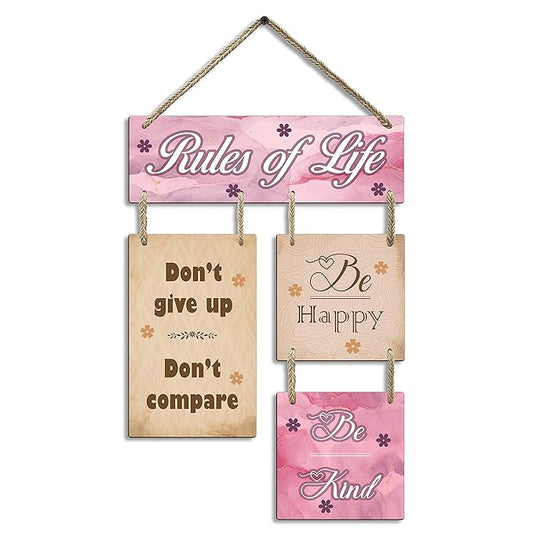 Sehaz Artworks Home Decor Items for Living Room Wooden Wall Hangings for Home Decoration Multicolor
