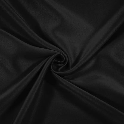 Cloth Fusion Blackout Door Curtains 9 Feet Long Set of 2 Black Colour