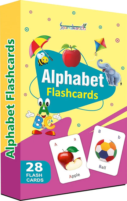 Gurukanth® Premium Alphabets Flash Cards for Kids Early Learning | Easy & Fun Way of Learning 1 Year to 6 Years Babies Smart Toys