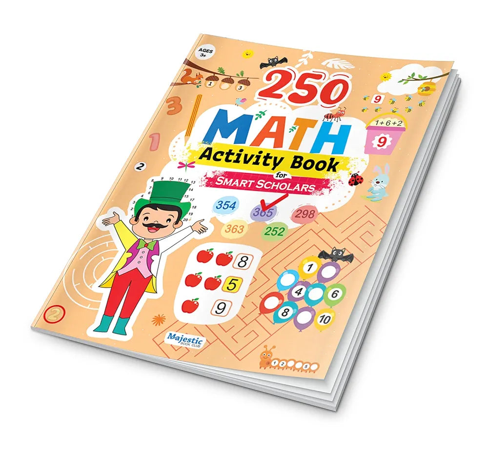 Maths Activity Book for Age 3+ | 250 Engaging, Skill-Booster Activities | Builds Focus and Fine-Motor Skills | Fun Learning | The Book Tree Books