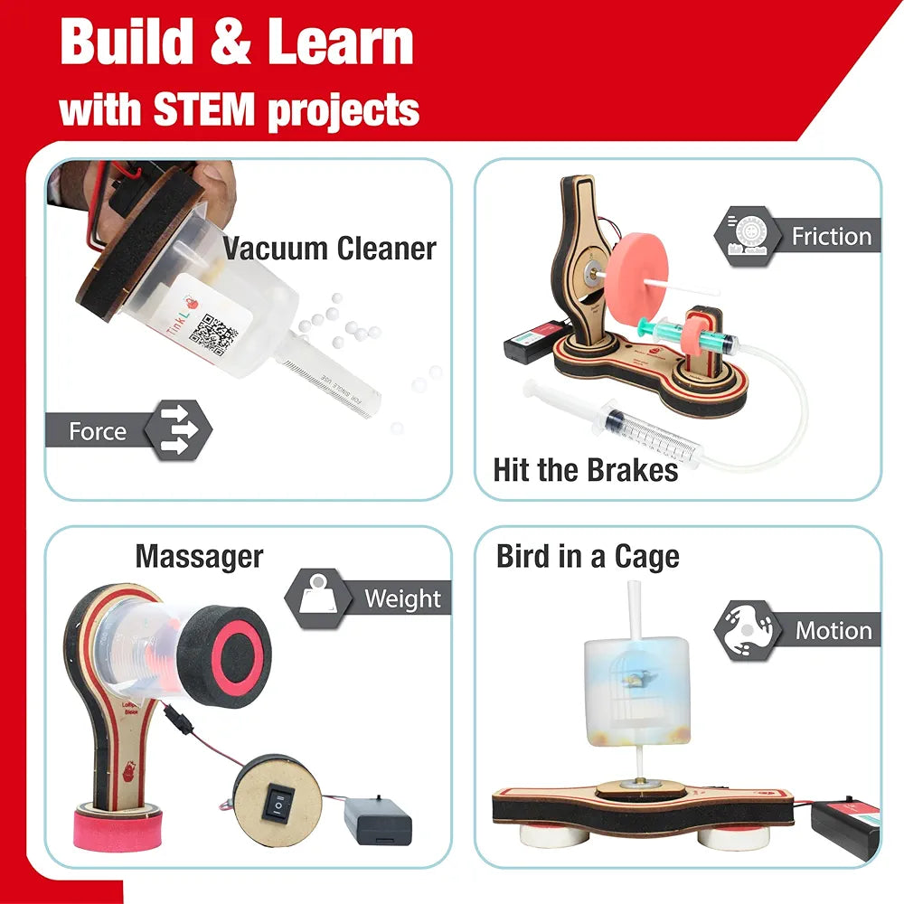 Butterfly Edufields 20+ Science Experiment Kit | Toys for Boys 5 6 7 8 9 10 Year Old | Birthday Gift for Boys Girls Age 6-10 8-10 | DIY STEM Projects Kit| Build 20+ Motor Machines | Electric kit