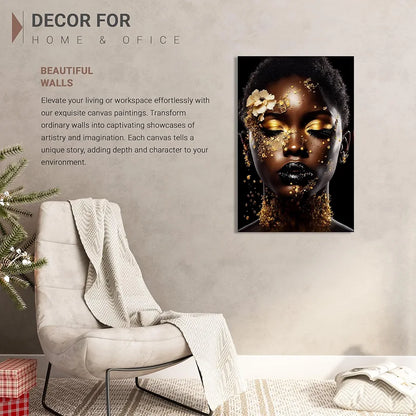 Kotart Modern Art African Woman Canvas Paintings for Bedroom Room Living Room Style03