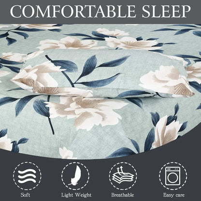 Fresh From Loom Elastic Fitted Floral Bed Sheets Cotton Fitted Bedsheet King Size Bed With Two Pillow Cover 144 TC