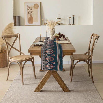 Ishro Home Premium Table Runner Colour The Blue