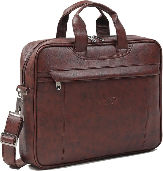 RIONTO Messenger Bag - Laptop Bag for Men, PU Leather Office Bag for Men | Supports Laptop Upto 15.6 inches