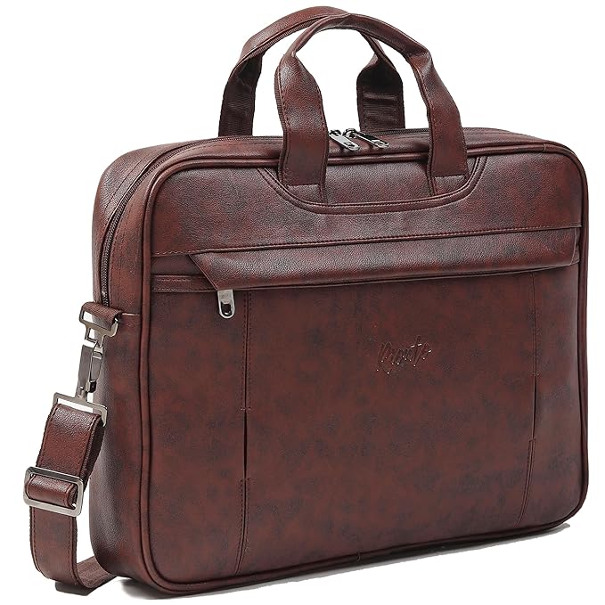 RIONTO Messenger Bag - Laptop Bag for Men, PU Leather Office Bag for Men | Supports Laptop Upto 15.6 inches