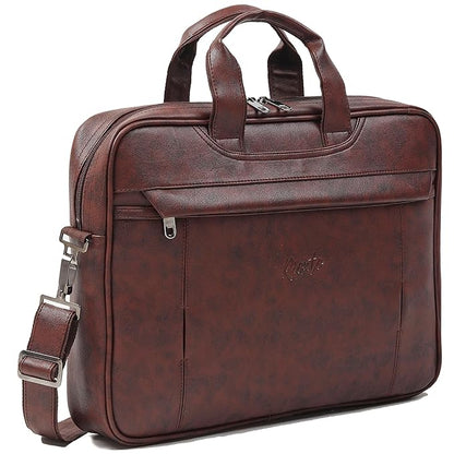 RIONTO Messenger Bag - Laptop Bag for Men, PU Leather Office Bag for Men | Supports Laptop Upto 15.6 inches