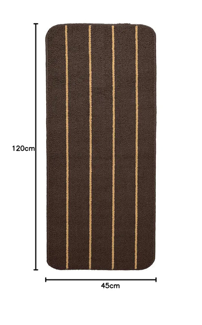 Saral Home Rectangular Striped Soft PP Yarn Durable & Washable Multipurpose Runner
