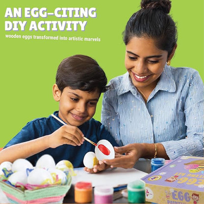 Kalakaram Fake Eggs Painting and Coloring Kit for Kids | Set for 5 Year Old, Fun & Creative Activity for Kids 5 Resin Mouled