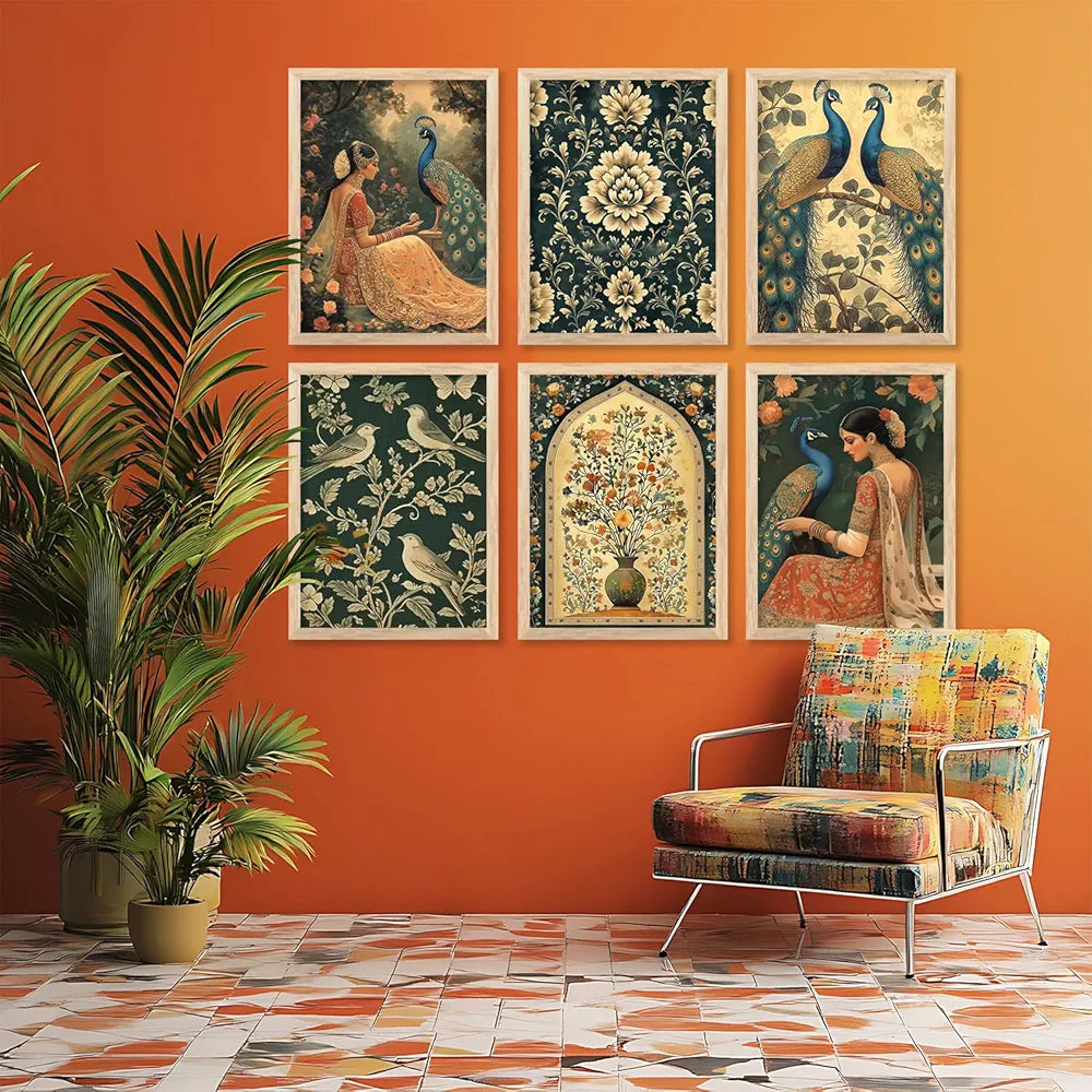 Kotart Madhubani Traditional Indian Wall Art Framed Art 1