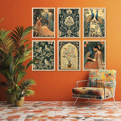 Kotart Madhubani Traditional Indian Wall Art Framed Art 1