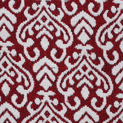 Saral Home Fleur Designer Soft Cotton Durable & Washable Multipurpose Runner Colour Red