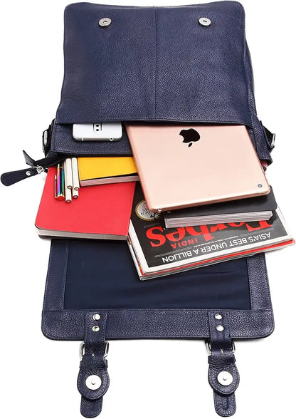 WildHorn® Original Leather 11.5 inch Messenger Bag for Men I Multipurpose Bag I Office Bag I Travel Bag with Adjustable Strap