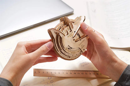 UGEARS STEM Lab Math Series - Curvimeter - Unique Educational and Engineering 3D Puzzles with App | DIY Mechanical Science Kit for Self Assembly | Creative 3D Wooden Puzzles for Adults and Children