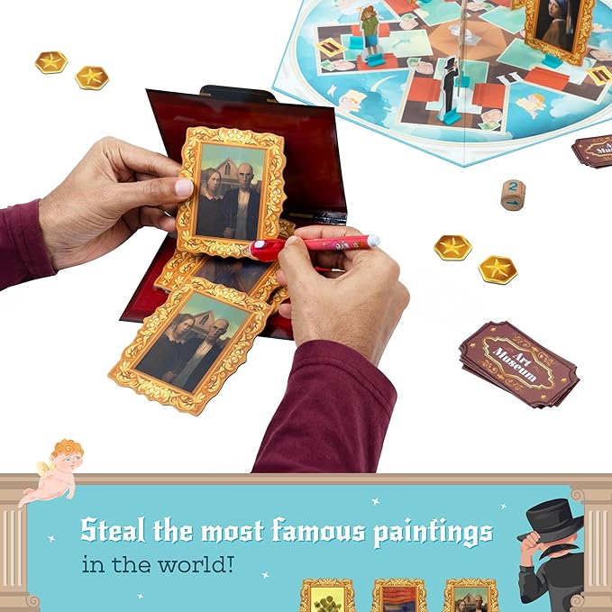 Bloomingo Board Game - Frame the Fake | Thrilling Art Heist Adventure Game for Kids & Adults