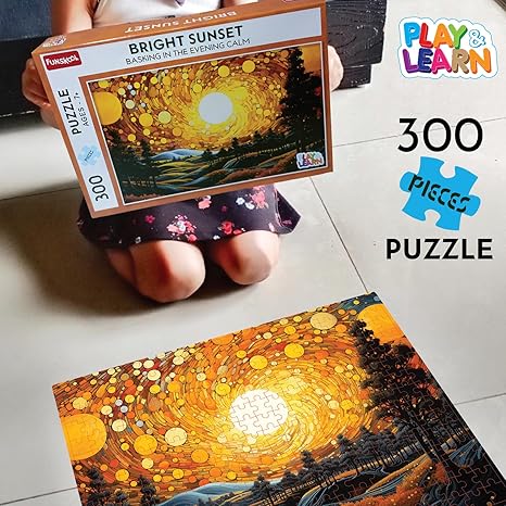 Funskool Bright Sunset Jigsaw Educational 300 Pieces Puzzle Toy